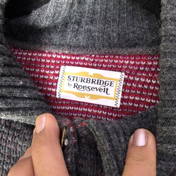 VTG 70s Sturbridge by Roosevelt Knit Cape Poncho Womens Size M/L Aztec Kachina - Picture 4 of 13